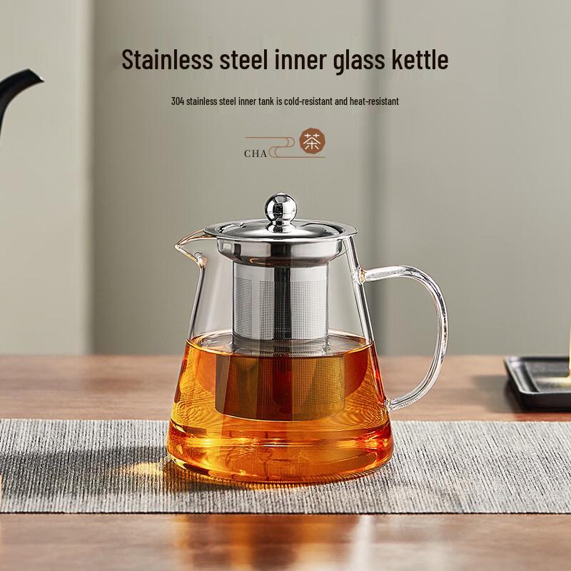 High Borosilicate Glass Brew & Boil Teapot