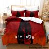 Devilman Sängkläder Set Enkel Twin Full Queen King Size Sängset Vuxen Barn Sovrum Påslakanset Anime Parure De Lit Säng