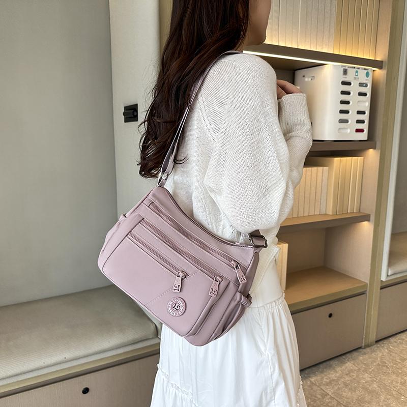 Waterproof Nylon Multi-layer Ladies Crossbody Bag Casual Shoulder Bag for Middle-aged and Elderly Women Large Capacity Bag