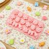 Flower And Leaf Silicone Mold Chocolate Pudding Cake Baking Mold Cake Decoration Reusable DIY Drip Glue Clay Mold