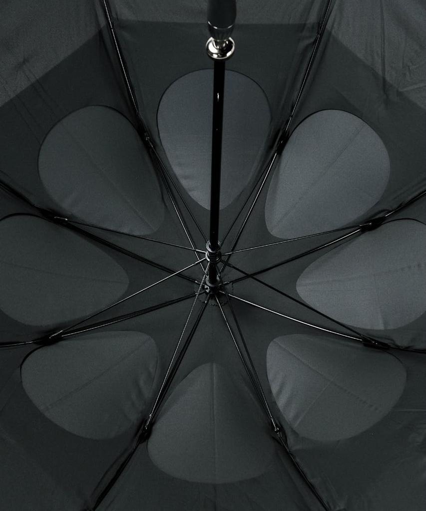 Schirm Airstream Langer Schirm Leichtgewicht Hochfest Sonnenschutz Silber Golf MQBXJX00 SVBK x F [Munsingwear] (Silber schwarz)