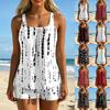 Women's Printed Split Swimsuit Sport Swimsuit Two-Piece Set