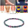 Magnetic Hematite Anklet for Men Women Anti Swelling Lymphatic Drainage Magnetic Obsidian Anklet Beach Lady Magnet
