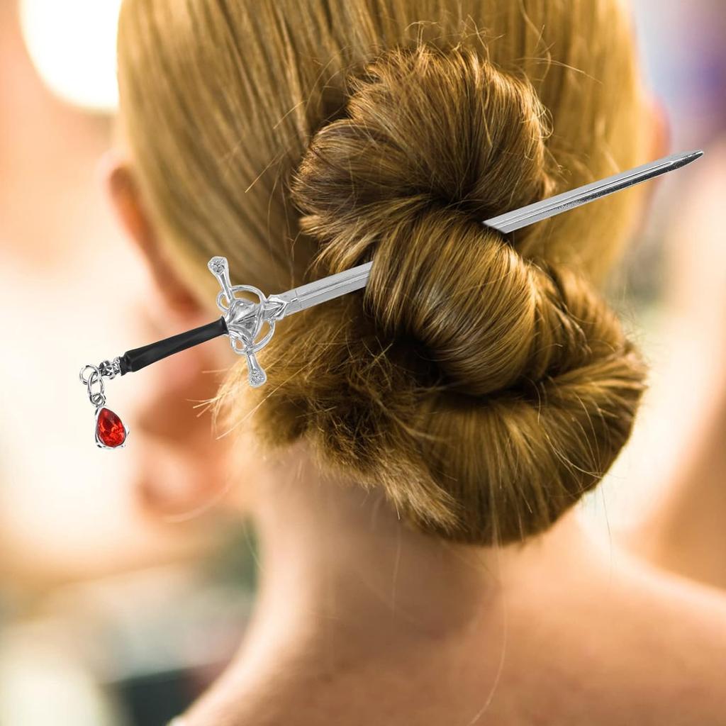 Bastone per capelli in stile cinese, design a spada, bacchette per capelli, forcina per capelli, chignon, accessori per capelli da donna