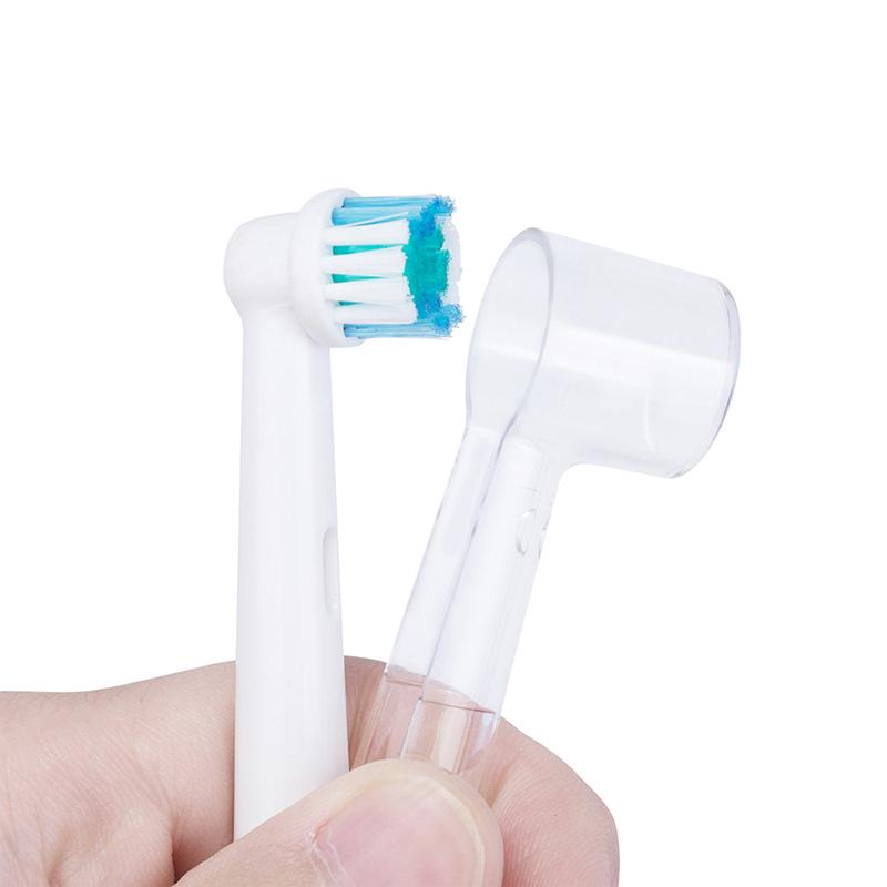 2Pcs Round Electric Toothbrush Head Protective Cover Tooth Brush Heads Lids Stand Holder Keep Clean Dustproof Travel Case