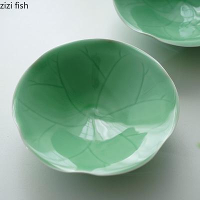 Lotus Leaf Ceramic Dinner Plate Western Food Plate Soup Plates Fruit Salad Bowl Noodle Bowl Dessert Bowls Serving Plates Dish