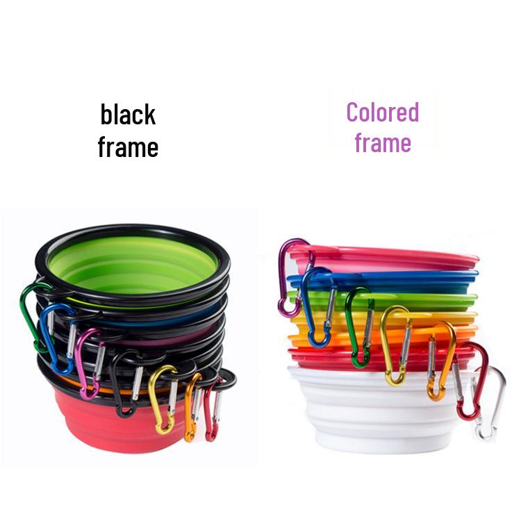 Portable Foldable Silicone Pet Feeding Bowl for Cats and Dogs