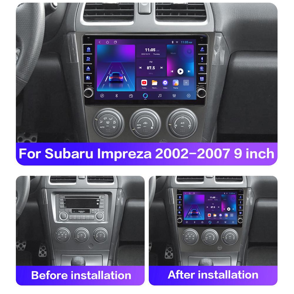 icreative Pro Subaru Impreza GD GG 2002-2007 S knoflíkem Android Autorádio Multimediální přehrávač Navigace Stereo GPS 2Din 1+16GB