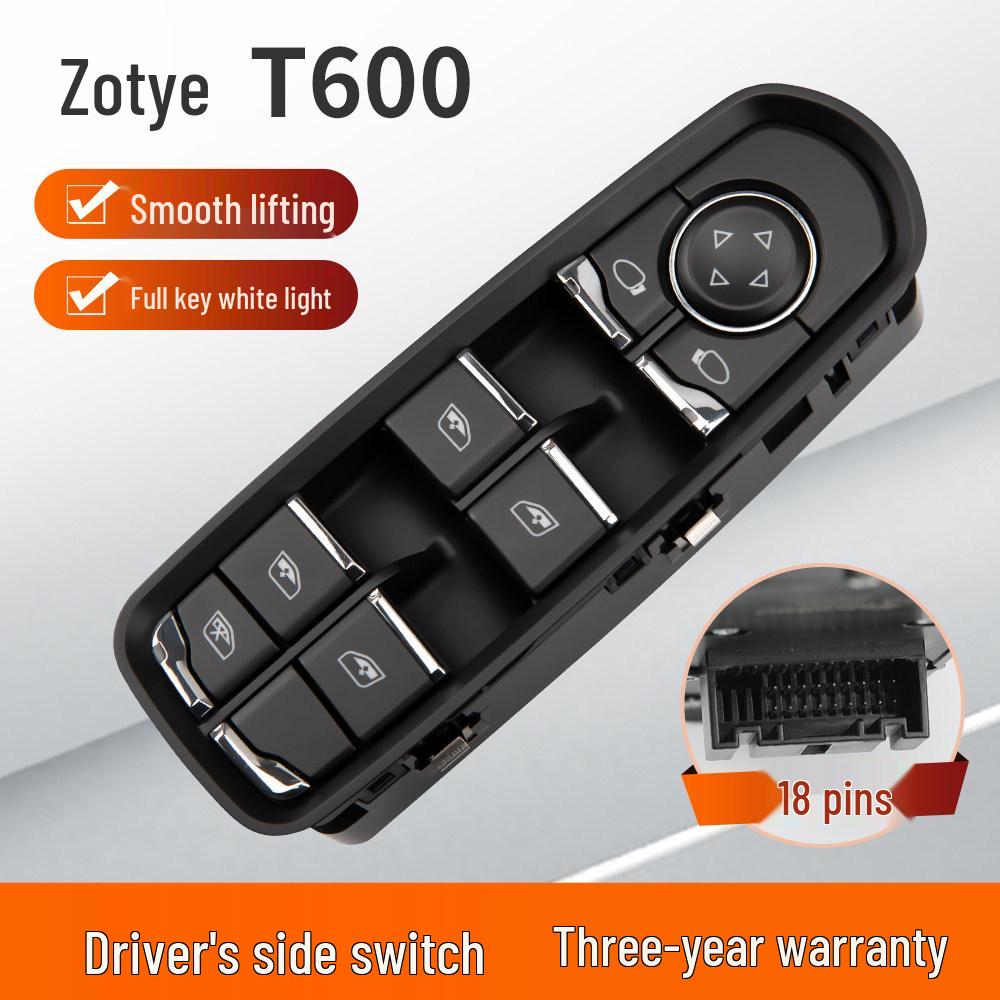 Compatible with Zotye T300, T500, T600 Sport, T700 Car Window Lift Switch.