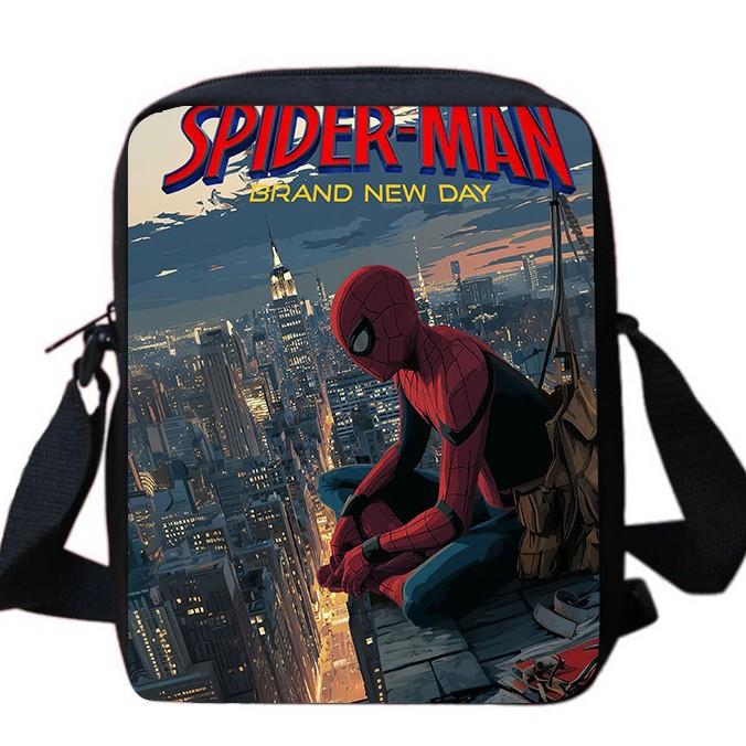 Spider-Man peripheral cartoon printed shoulder crossbody bag 8 inch
