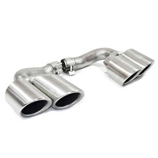 Porsche Cayenne GTS Black Quad Tailpipe Trim (11-24 Years)