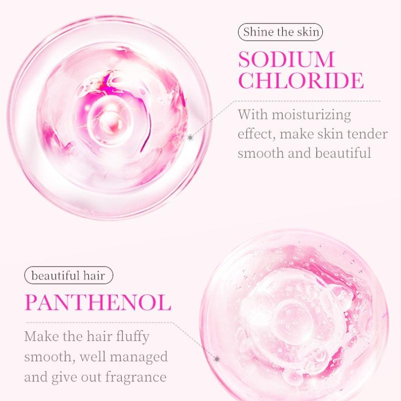 Wash Set SADOER Rose Fragrance Shampoo Lavender Body Wash