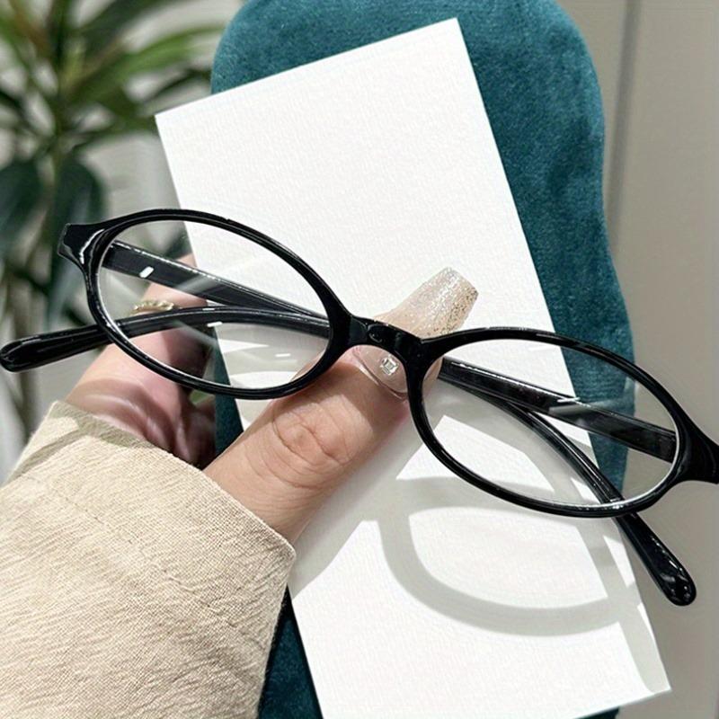 8PCS Y2k Style Anti Blue Light Eyeglasses for women Small Oval Frame Glasses Fashion Optical Decorative Glasses Women
