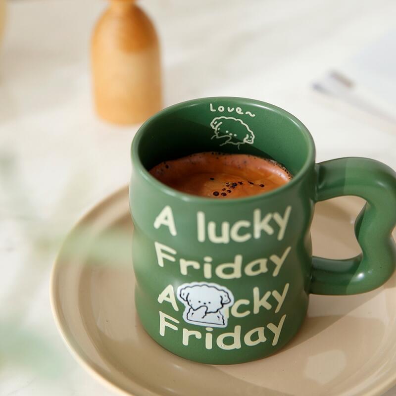 Home Cafe Character Couple Coffee Mug Cup 1pc