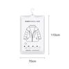 1pc Closet Hanging Organizer Vacuum Bag For Clothes Storage Bag With Hanger Space Saving Clear Seal Bags Wardrobe Compressed Bag