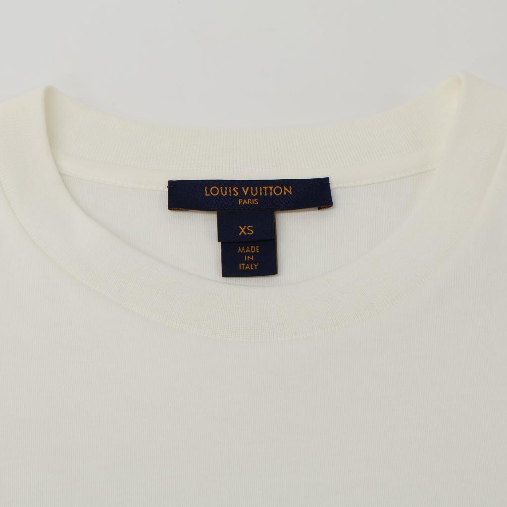 Louis Vuitton 2019 FGTS15 White LV Stamp T-shirt Tops XS whiteUsed