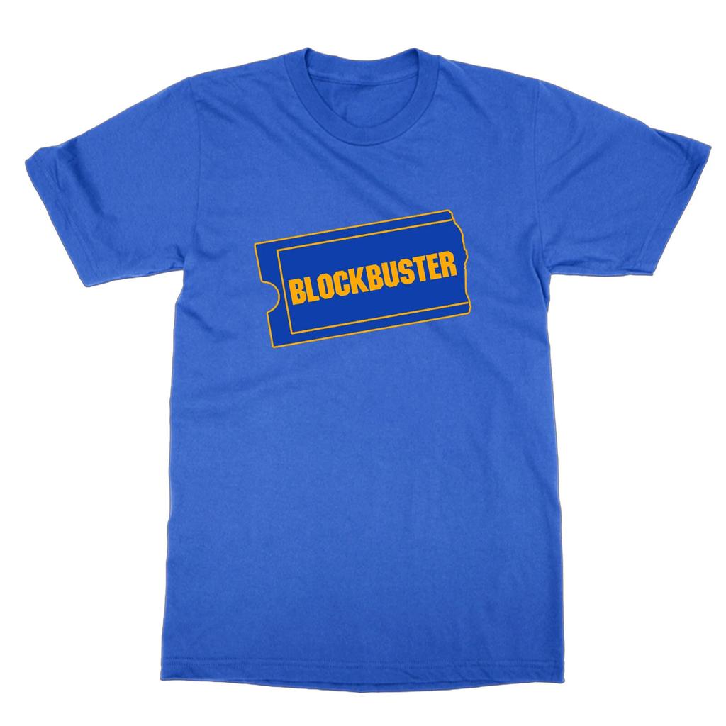 T-Shirt Logo Blockbuster Rétro Années 90 Film Vidéo Cadeau Pour Papa