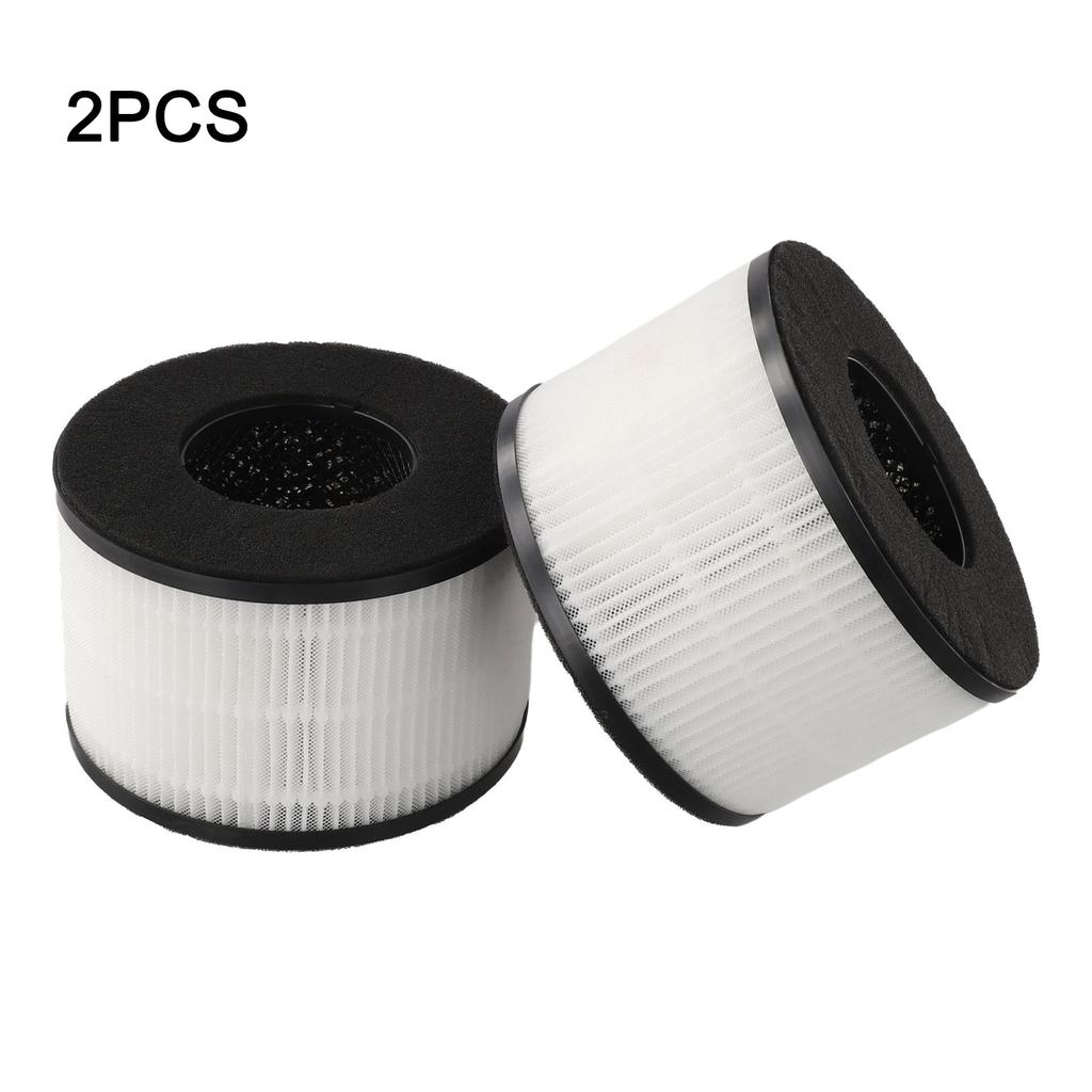 For Slevoo BS-03 True HEPA Replacement Filter 3-in-1 Air Purifier Part H13 Grade Carbon Pre-filter 2 Pack White Home Cleaning