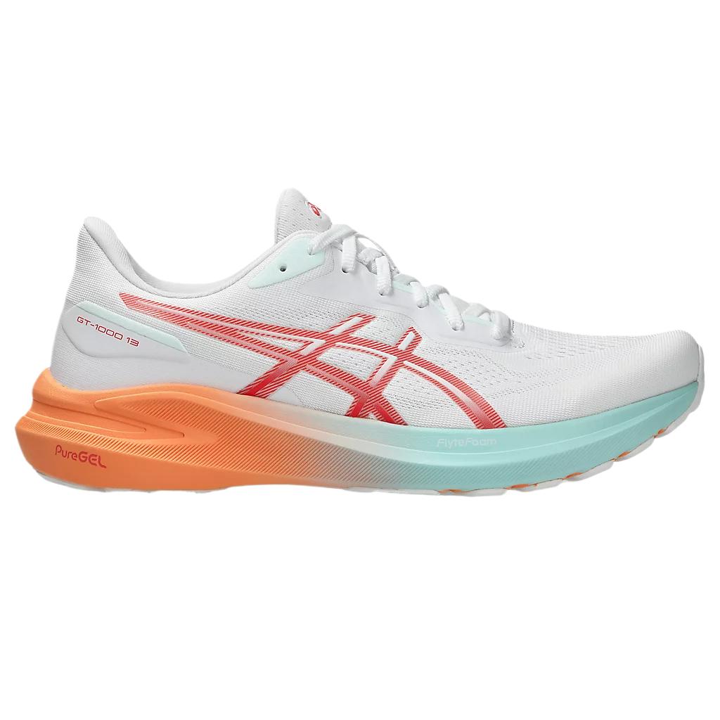Asics GT 1000 13 White Coral Reef Men Sneakers 1011B858-101