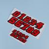 Creative Number Scooter Stickers Waterproof Diy For Motorbike Fuel Tank Front Fairing Side Panels Vinyl Decals Decor