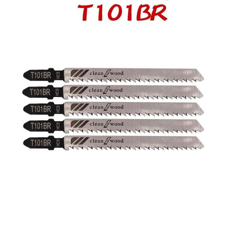 

Набор из 5/10 полотен для лобзика с Т-образным хвостовиком HCS, различные полотна для лобзика по дереву, пластику и металлу для Black & Decker Metabo T101BR 5PCS