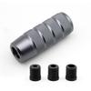 95MM Universal Non- Gear Knob Manual Transmission Aluminum Alloy Racing Car Er Lever Knob with 3 Threaded Adapter