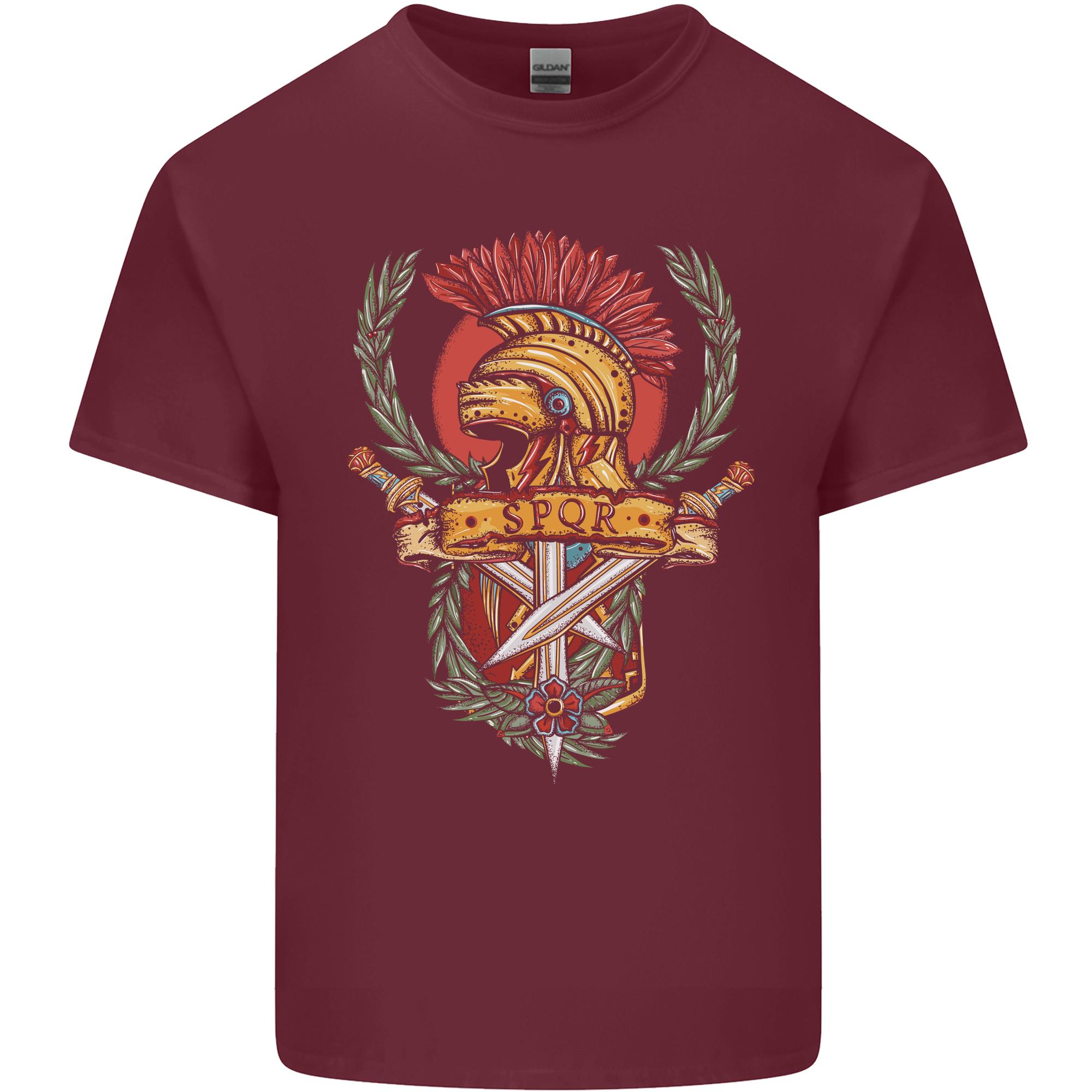 SPQR Helmet Gym Bodybuilding Training Top Unisexs Light Cotton TShirt S