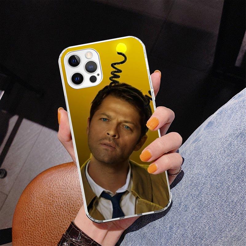 Angel Castiel Supernatural Phone Case For iPhone 17 Air 16 Pro Max 16E 15 + 14 Plus 11 12 13 Mini 7 8 SE Gift Print Cover Fundas