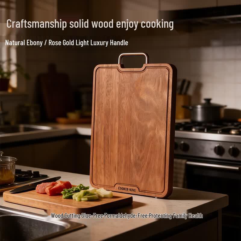 COOKER KING Black Gold Sandalwood Chopping Board