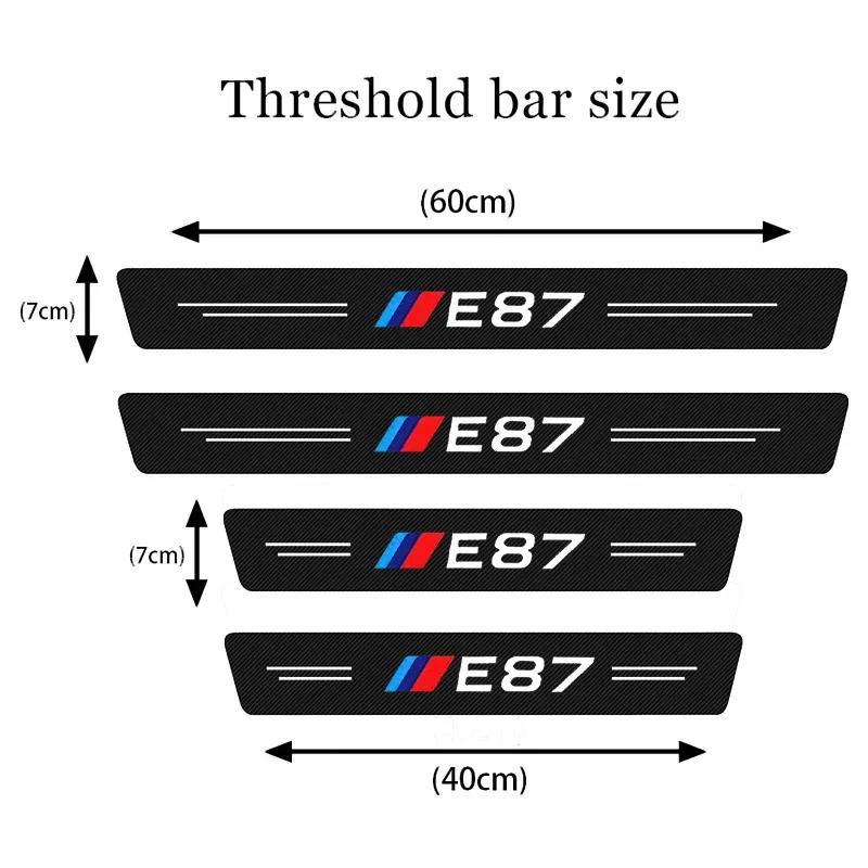 4Pcs Car Door Sill Protection Threshold Anti Scratch Sticker For BMW F10 F20 F30 F31 F48 F01 F02 E30 E34 E36 E39 E46 E60 E87 E90 F1
