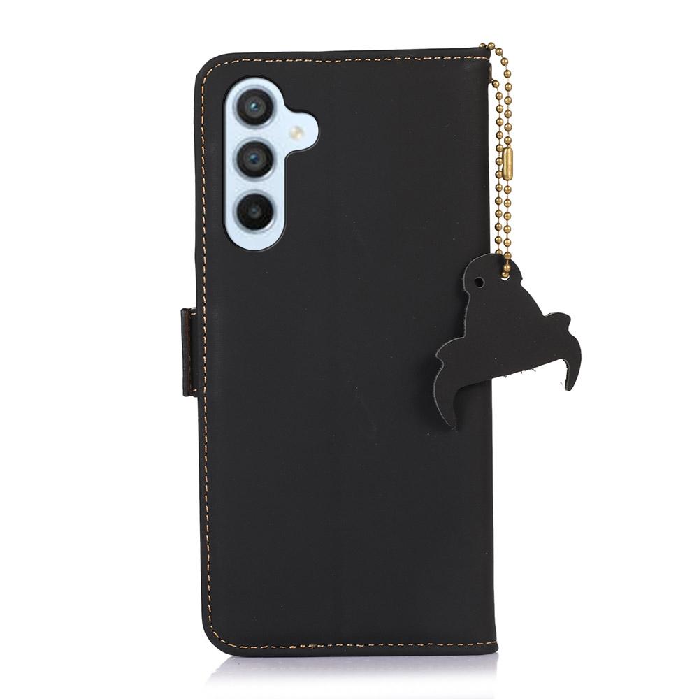 For Samsung Galaxy S26+ Lommebokdeksel Anti-Fall Ekte Kuskinn Telefondeksel RFID-blokkering