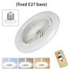 Three-speed Mode LED Fan Light Remote Control Fan Ceiling Light E27 Screw Fan Light  Bedroom