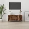 VidaXL TV Stand Smoked Oak 102x44.5x50 Cm Engineered Wood 819609