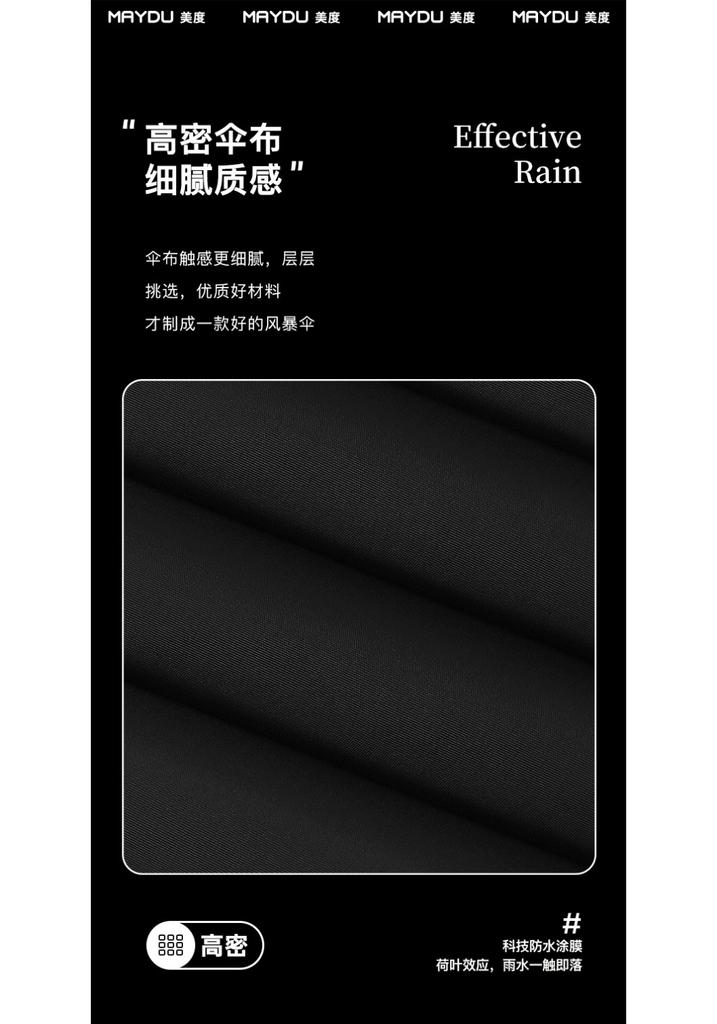 Mido Triple Fold Manual Umbrella, Reinforced Double Umbrella, Aluminum Alloy Wind Resistant Umbrella, Large Umbrella