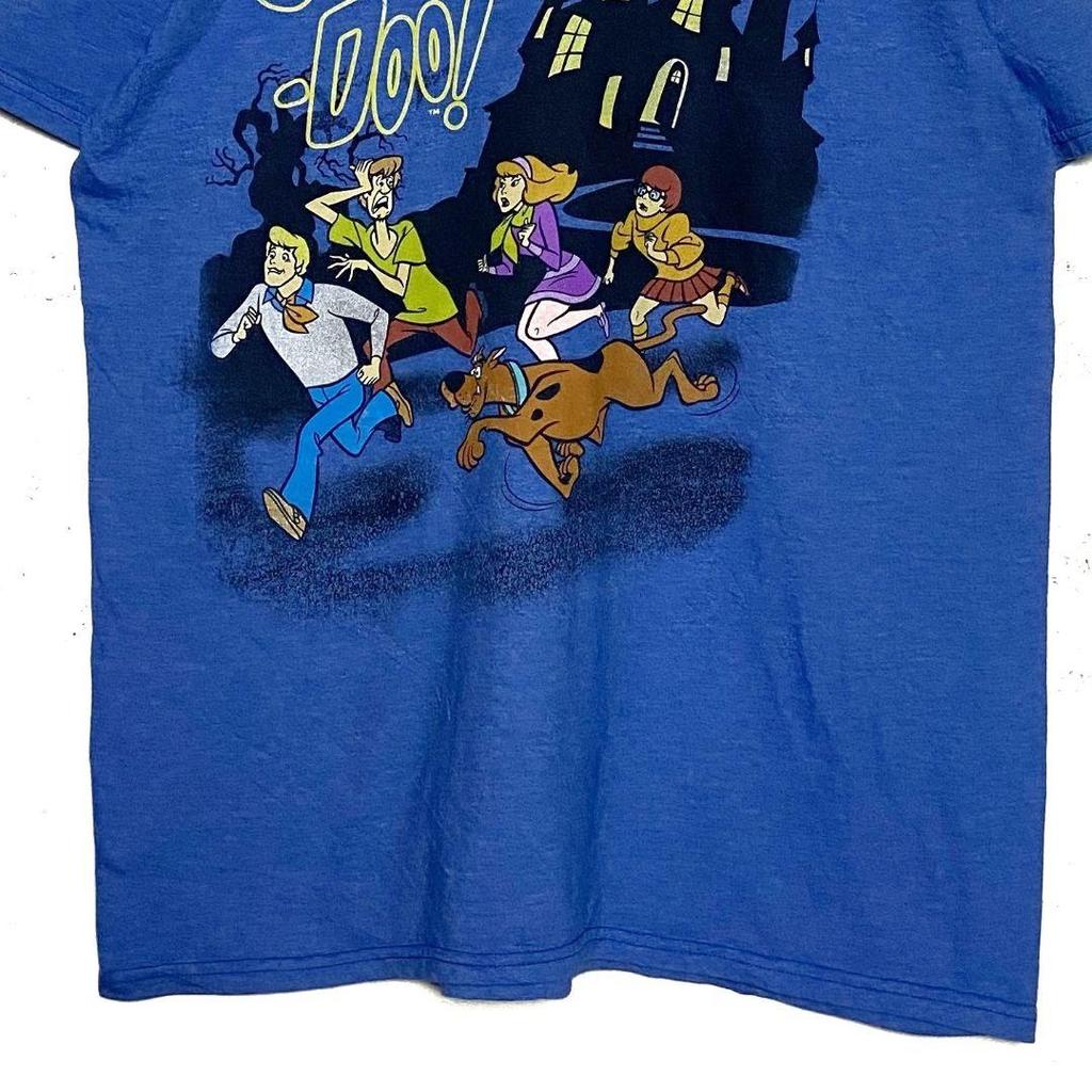 [USED] Vintage USA Anime T-Shirt Scooby-Doo Blue L Print T-Shirt