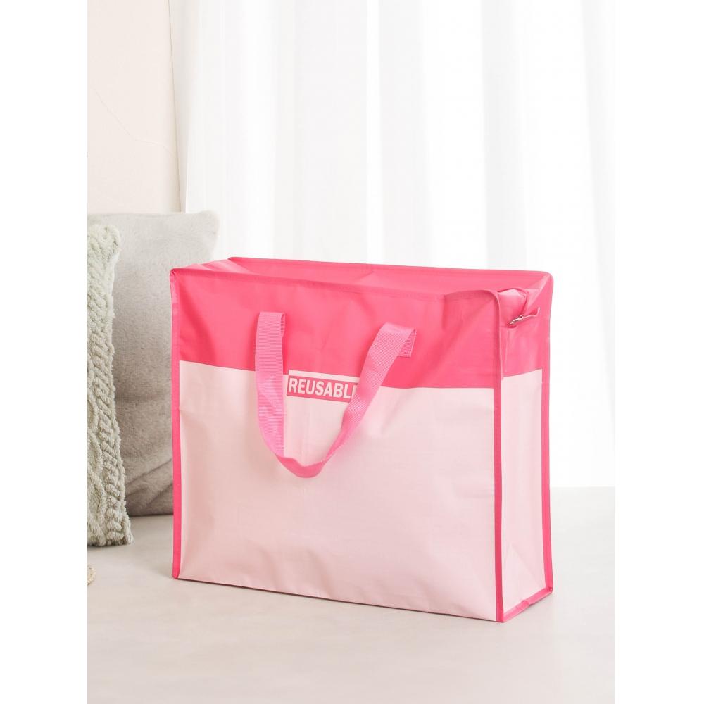 

Daiso Проста горизонтальна брезентова сумка на блискавці M