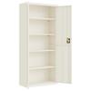 Vidaxl Document Cabinet, White, 90X40X200 Cm, Steel