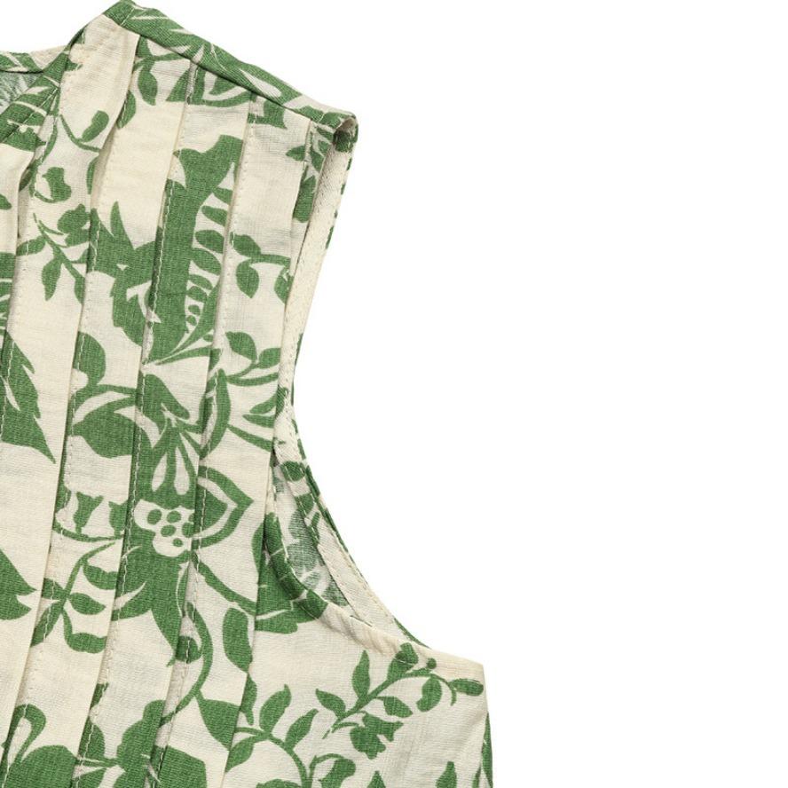 YYFS Damenmode Lässig Sommer Frühling Blumenmuster Druck Ärmellos O-Ausschnitt Blusen & Hemden