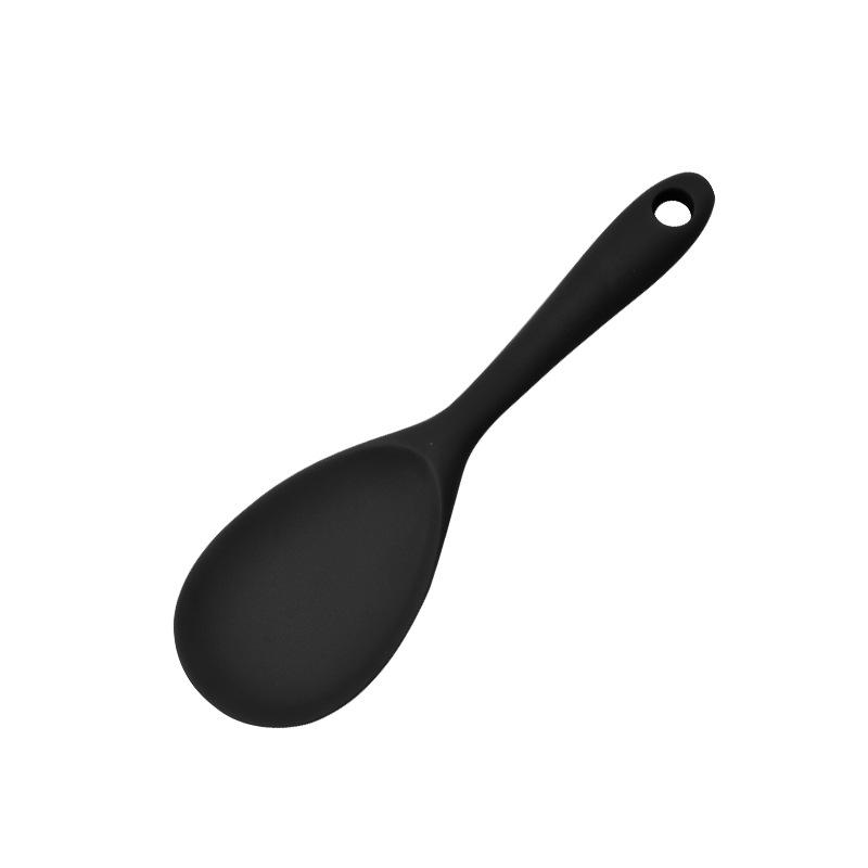 Silicone Heat-Resistant Non-Stick Kitchen Utensil Set: Spatula, Spoon, Colander - 5 Pieces