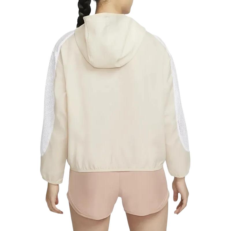Nike Mesh Color Block Hooded Jacket Women Jacket Khaki DM7758-126