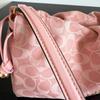 COACH Faye Axelväska Signature Denim Ljusrosa CER68 F S JP DDP
