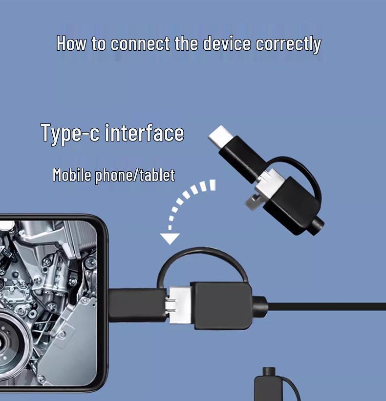 HD Industrial Endoscope Camera for Sewer and Automotive Inspection