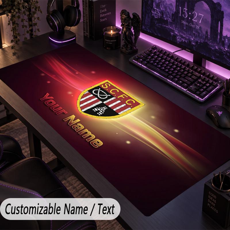 Large Mouse PadSunderland FC Custom Name Text Personalized Desk Mat Non Slip Gaming Pad