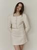 Kinder Baby Ivory Pearl Tweed Mini Skirt