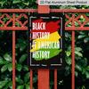 2D Flat 1pc Black Historys Month Raised Fists African Empowerments Aluminium Metal Sign Funny Room Decor for Classroom 7.87 * 11.81inch