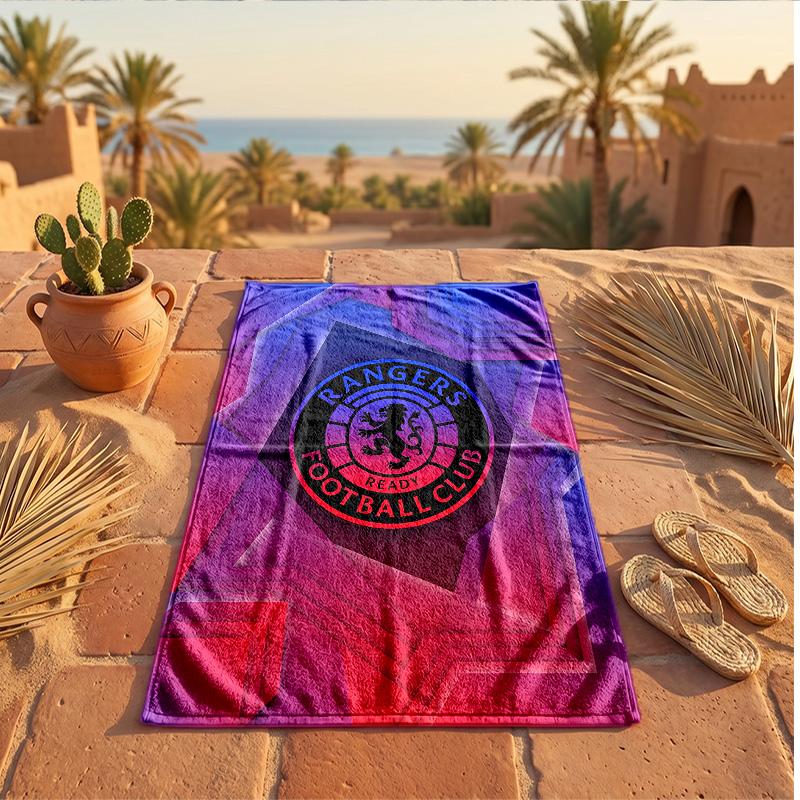 Asciugamano da Spiaggia in Microfibra Rangers FC Stampa Asciugatura Rapida Assorbente Grande Asciugamano per Spiaggia Nuoto Viaggio