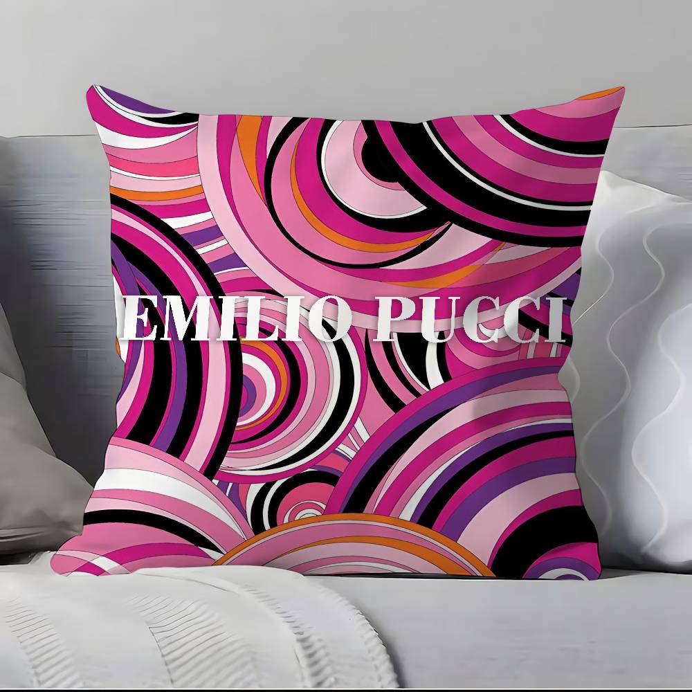 Fashion E-Emiliop-Pucci Pillow Case Pillowcase Soft Skin Friendly & Comfortable With A Hidden Zipper