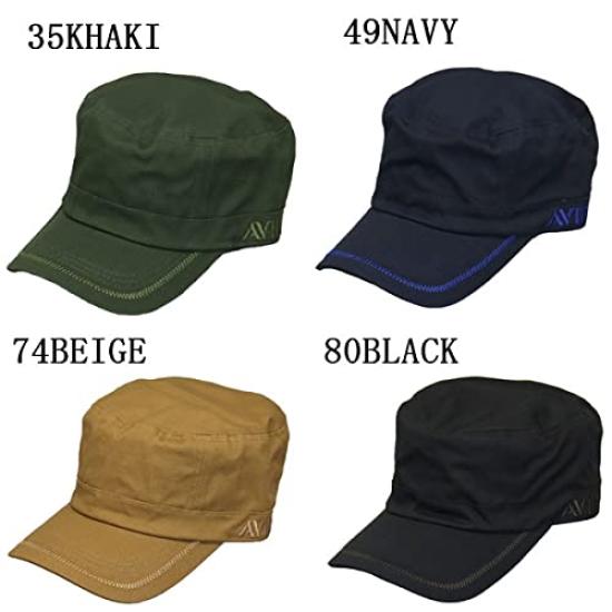 Avirex Standard Work Size Cap, Black, 57.0-59.0cm