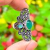 Green Onyx Gemstone 925 Sterling Silver Gift Jewelry Ring Size 7