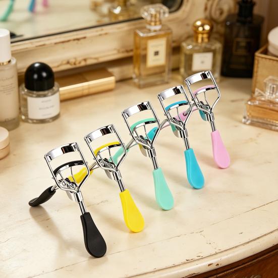 Mini Eyelash Curler with Non-slip Handle Women Precision Eye Lash Curler Natural Long Lasting Professional Beginner Lashes Curling Tools